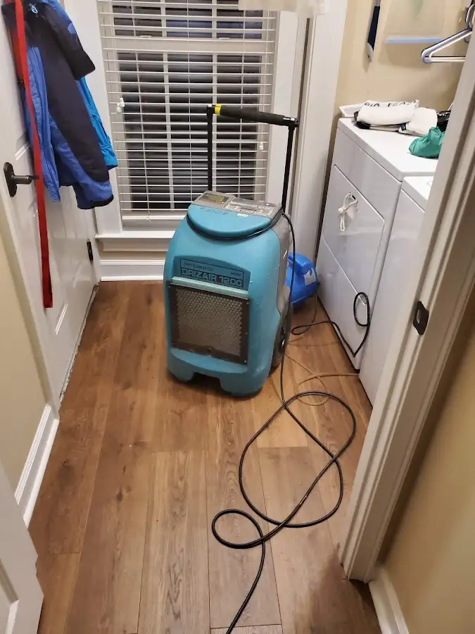 Commercial dehumidifier deployed for Flood Damage Cleanup in Escondido