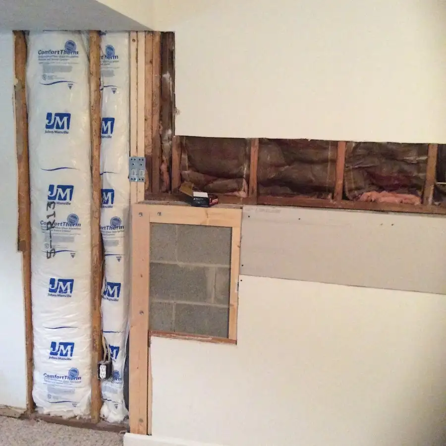 Wall insulation replacement during Contents Cleaning & Restoration in Escondido